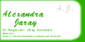 alexandra jaray business card