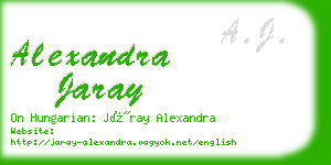 alexandra jaray business card